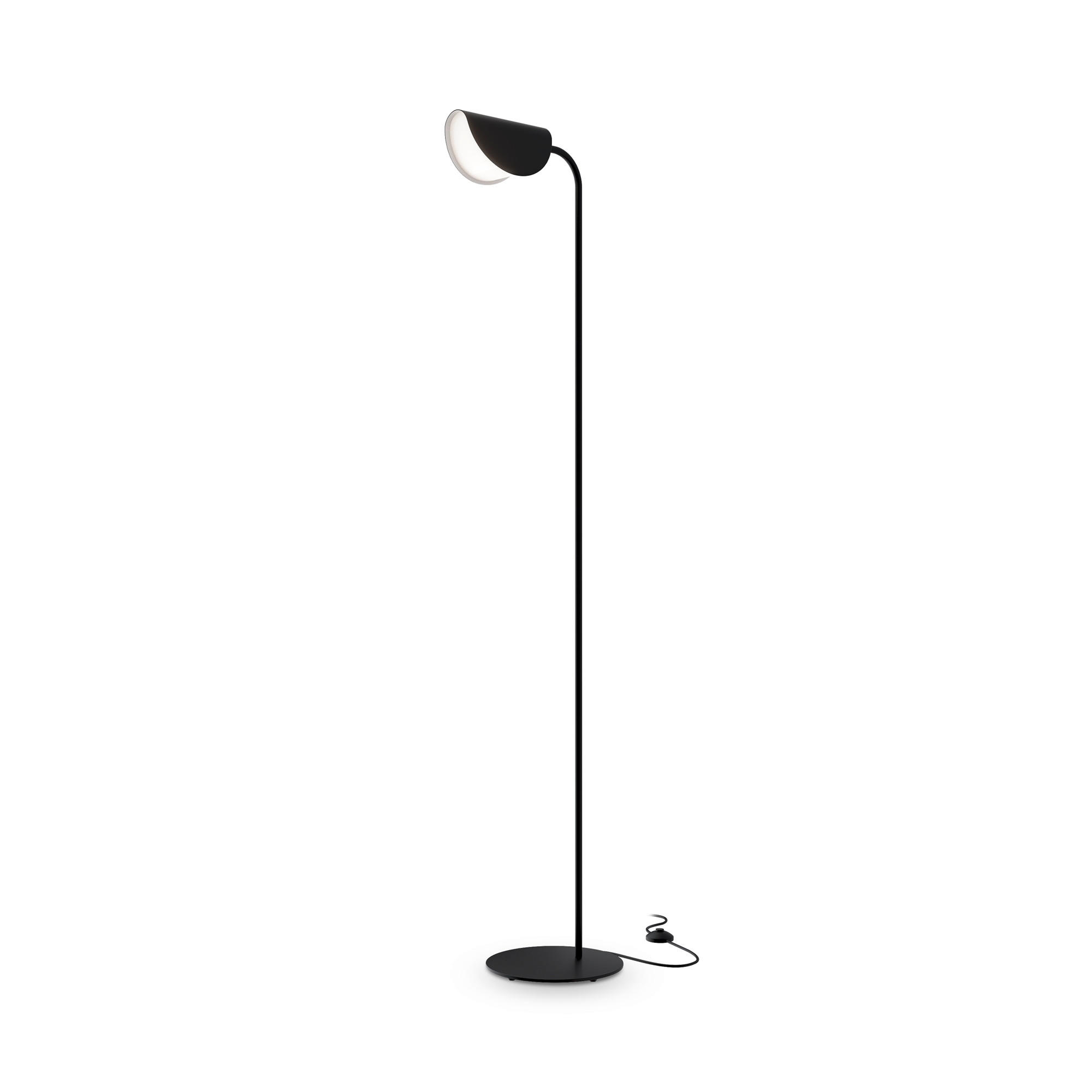 STEHLEUCHTE 32.5/140/23 cm    - Schwarz, Trend, Kunststoff/Metall (32.5/140/23cm) - MAYTONI