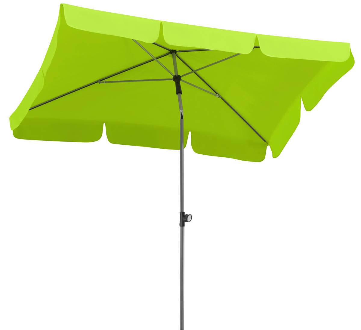 SONNENSCHIRM 180 cm Hellgrün  - Silberfarben/Hellgrün, Basics, Textil/Metall (120/240/180cm) - Schneider
