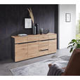 SIDEBOARD  in 180/82/44 cm  - Schwarz/Graphitfarben, Design, Holzwerkstoff/Kunststoff (180/82/44cm) - Voleo