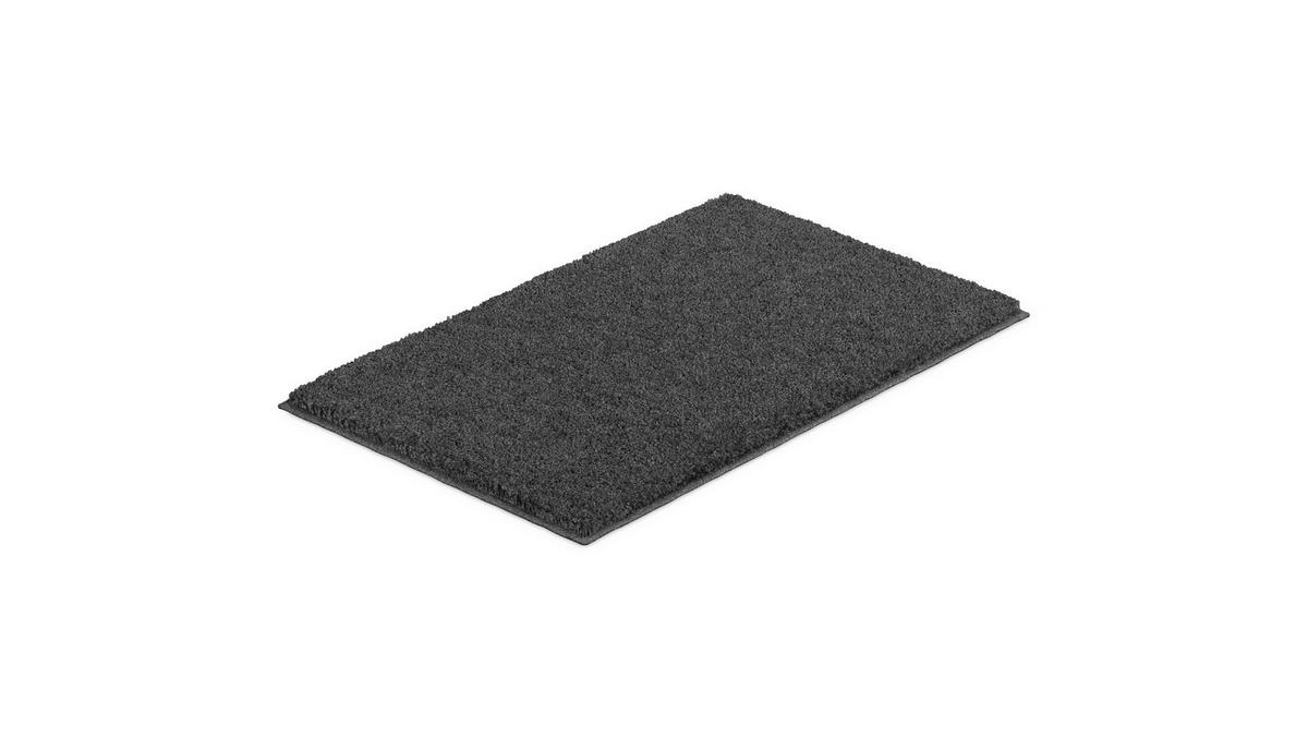 BADEMATTE Grund Anthrazit 50/80 cm  - Anthrazit, Basics, Kunststoff/Textil (50/80cm) - Grund