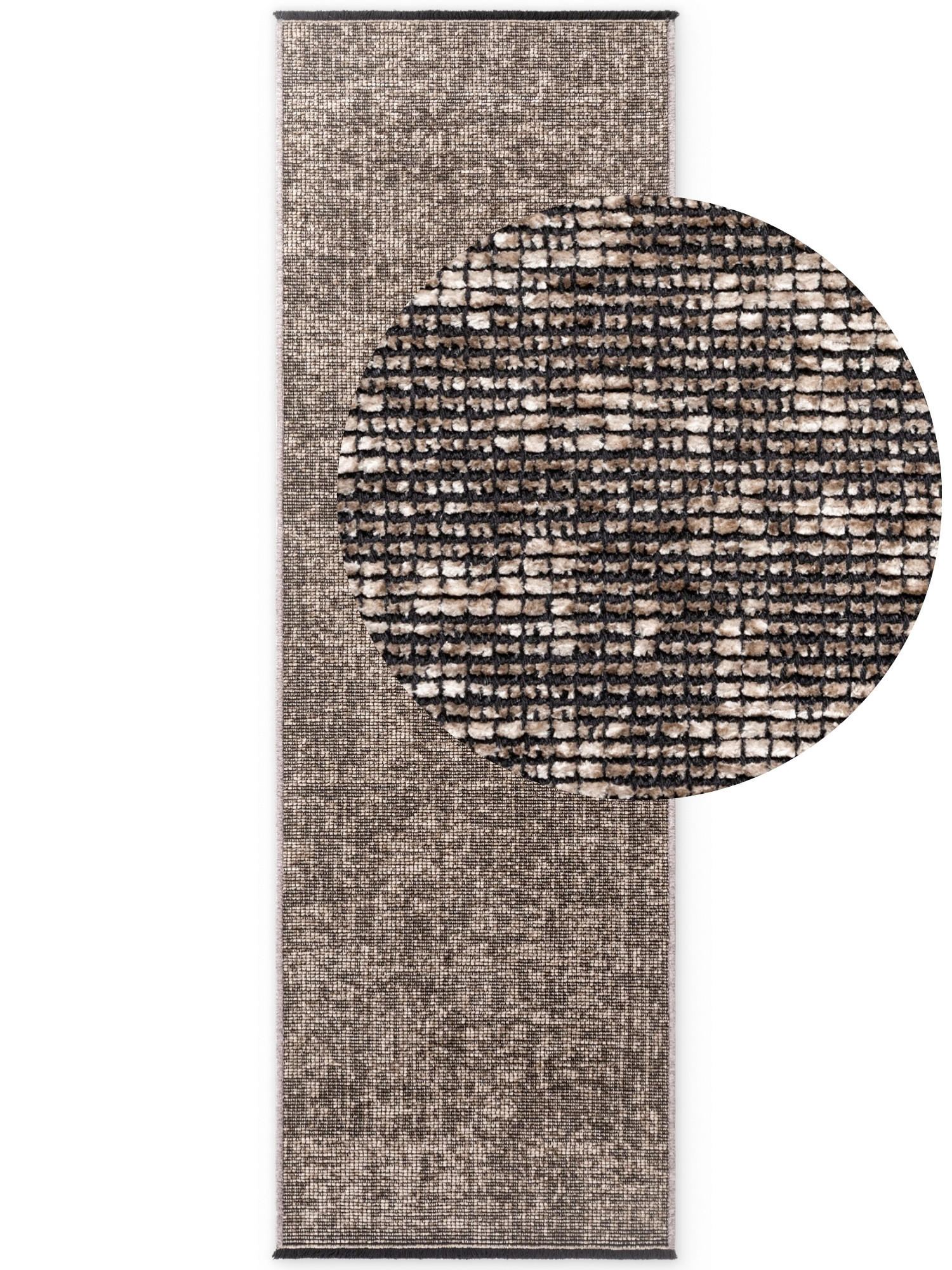 Elle Decoration Teppich Brilliance Beige 80x250 cm