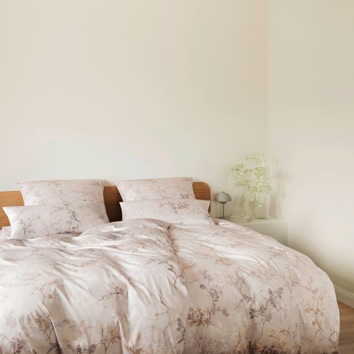 POSTELJNINA Symphony 140/200 cm saten sivovijolična  - sivovijolična, Konvencionalno, tekstil (140/200cm) - Elegante