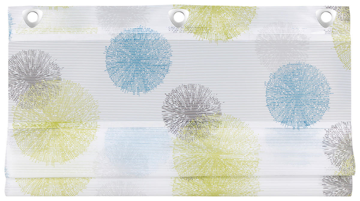 MAGNETROLLO  halbtransparent  100/130 cm    - Blau/Weiß, Basics, Textil (100/130cm) - Novel