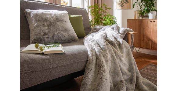 FELLKISSEN 48/48 cm - Silberfarben, Design, Textil (48/48cm) - Ambiente