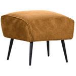 HOCKER in Textil Bernsteinfarben  - Bernsteinfarben/Schwarz, Design, Textil/Metall (60/49/53cm) - Landscape