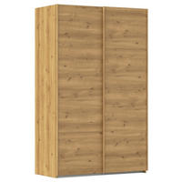 SCHWEBETÜRENSCHRANK 137/223/68 cm 2-türig Eichefarben  - Eichefarben, Design, Holzwerkstoff/Kunststoff (137/223/68cm) - Novel