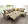 ECKSOFA in Chenille Beige  310/240 cm  - Beige/Schwarz, Design, Textil/Metall (310/240cm) - Xora