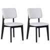 STUHL-SET 2 Stück  in Webstoff  - Beige/Schwarz, MODERN, Holz/Textil (48/87/54cm) - MID.YOU