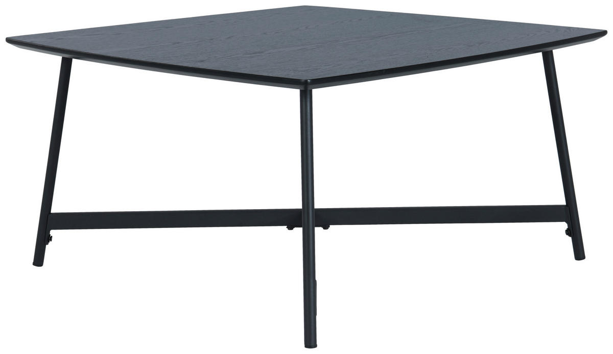 KONFERENČNÍ STOLEK, černá, kov, kompozitní dřevo, 80/80/42 cm - černá, Design, kov/kompozitní dřevo (80/80/42cm) - MID.YOU