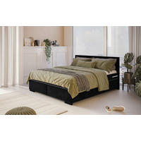 BOXBETT 180/200 cm  in Anthrazit  - Anthrazit/Schwarz, KONVENTIONELL, Holz/Holzwerkstoff (180/200cm) - MID.YOU