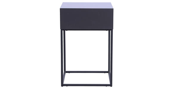 NACHTKÄSTCHEN 40/62/40 cm  in Anthrazit, Schwarz  - Anthrazit/Schwarz, Basics, Holzwerkstoff/Metall (40/62/40cm) - Xora