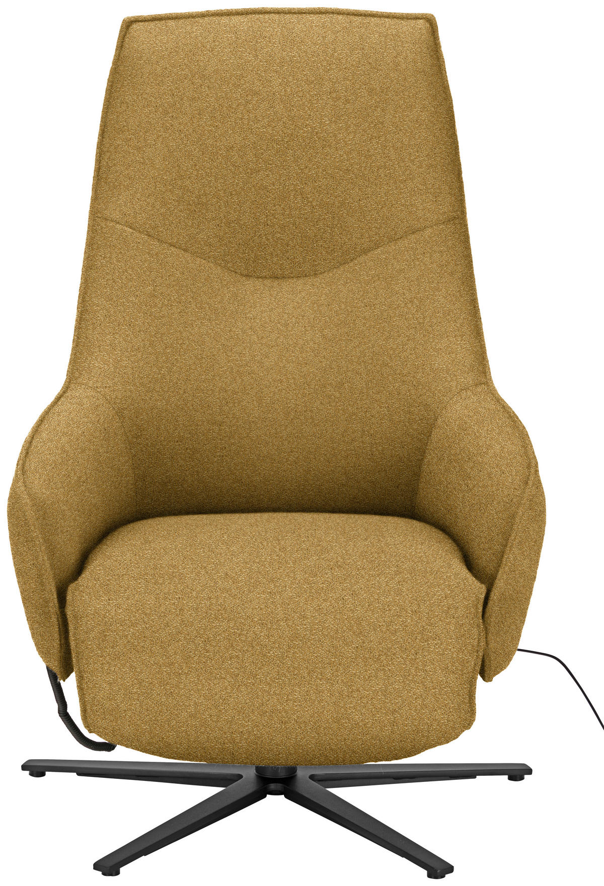 RELAXSESSEL in Textil Senfgelb  - Anthrazit/Senfgelb, Design, Textil/Metall (70/112/85cm) - Himolla Komfortklass