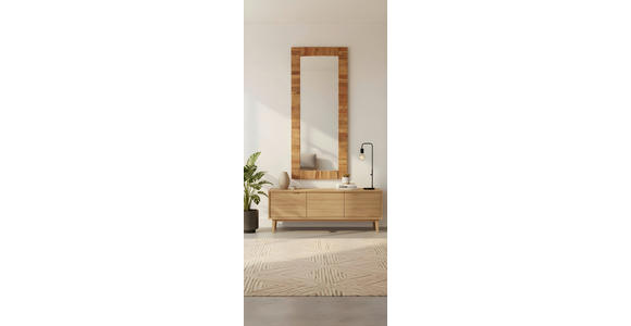 WANDSPIEGEL 70/170/4 cm    in rechteckig  - Naturfarben, Trend, Glas/Holz (70/170/4cm) - Landscape