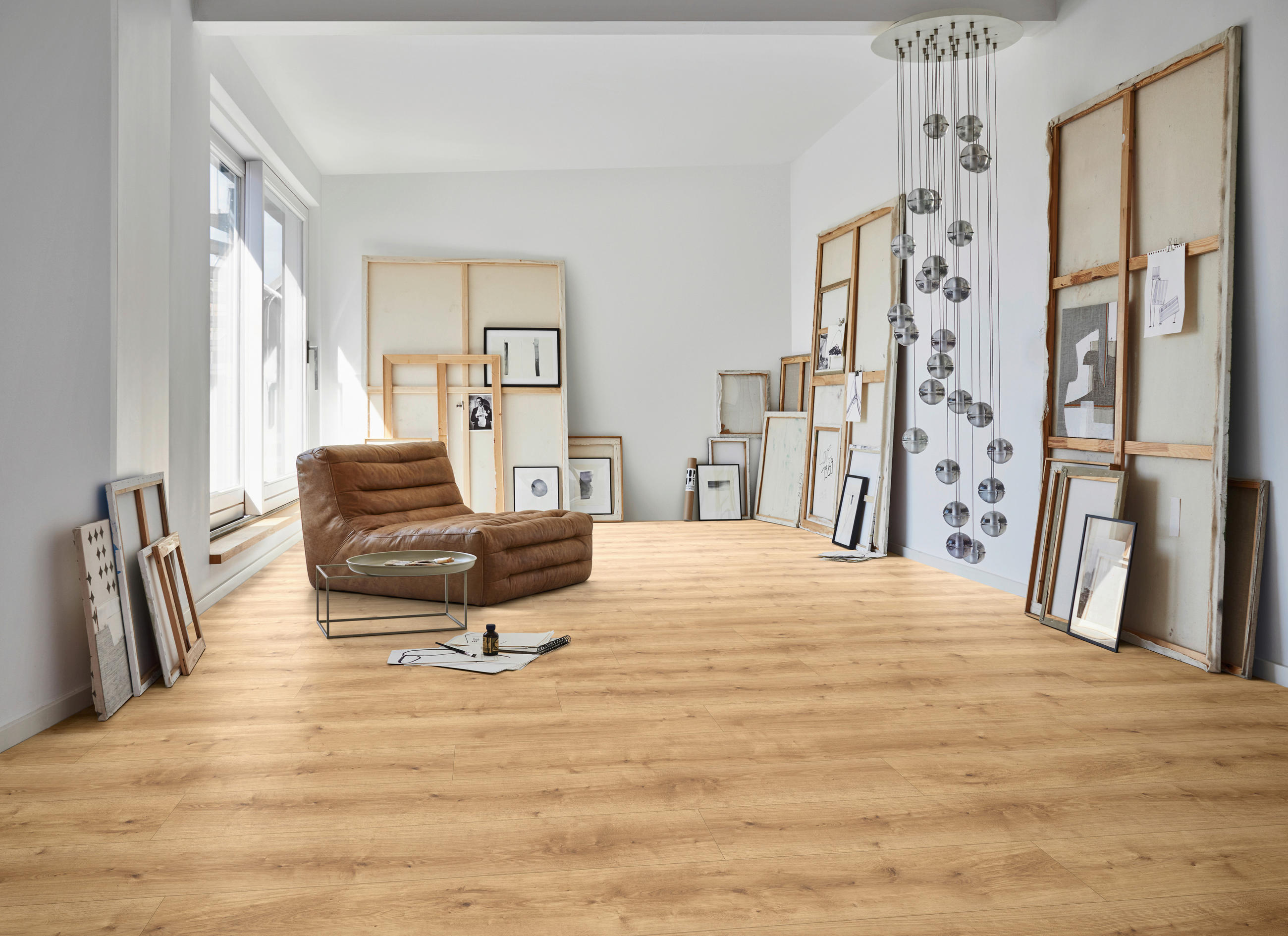 DESIGNBODEN Modular ONE  per  m² - Eichefarben, Design, Holz (220/23.5/0,8cm) - Parador