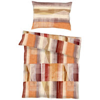 BETTWÄSCHE Watercolors Makosatin 140/200 cm  - Terracotta, Design, Textil (140/200cm) - Kaeppel