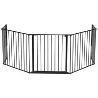 KAMINSCHUTZGITTER - Schwarz, Basics, Kunststoff/Metall (278/70,5cm) - Baby Dan