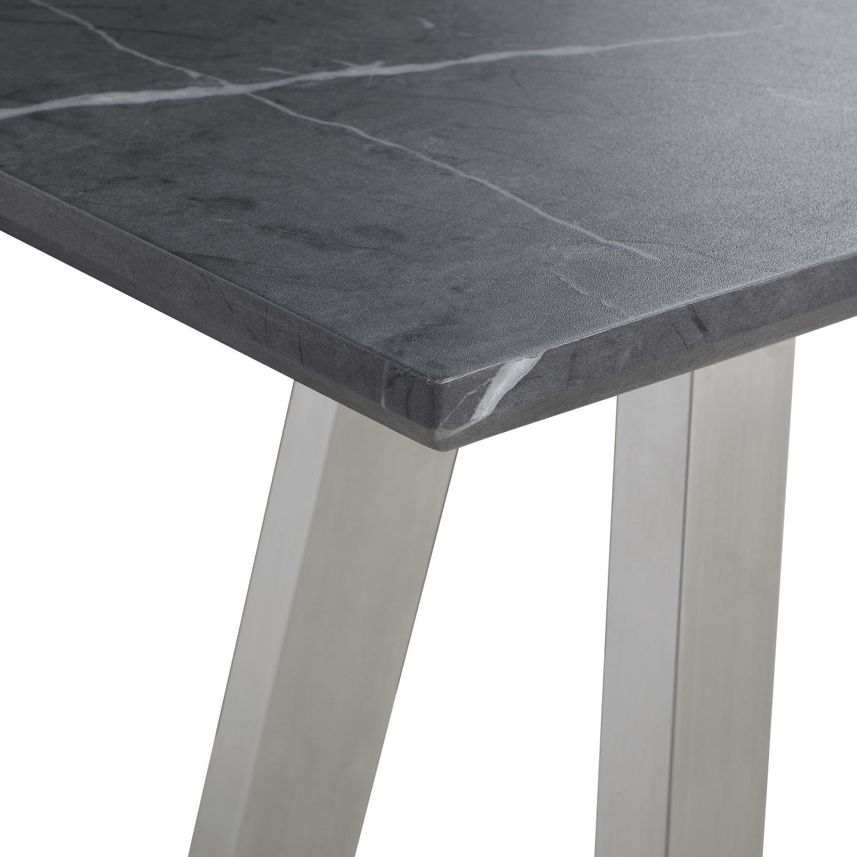 KONSOLENTISCH in Metall, Holzwerkstoff 120/40/76 cm    - Edelstahlfarben/Grau, MODERN, Holzwerkstoff/Metall (120/40/76cm) - MID.YOU