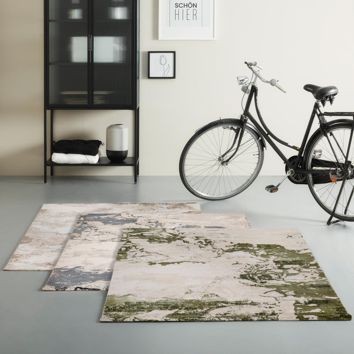 SZŐTT SZŐNYEG   - sötétkék, Design, textil (80/150cm) - Novel