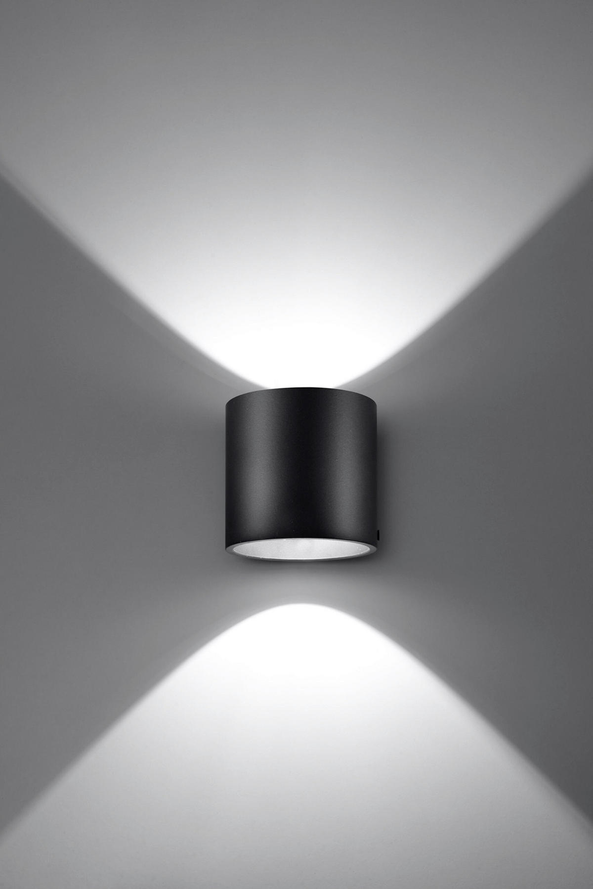 WANDLEUCHTE ORBIS 10/12/10 cm  - Schwarz, Design, Metall (10/12/10cm)