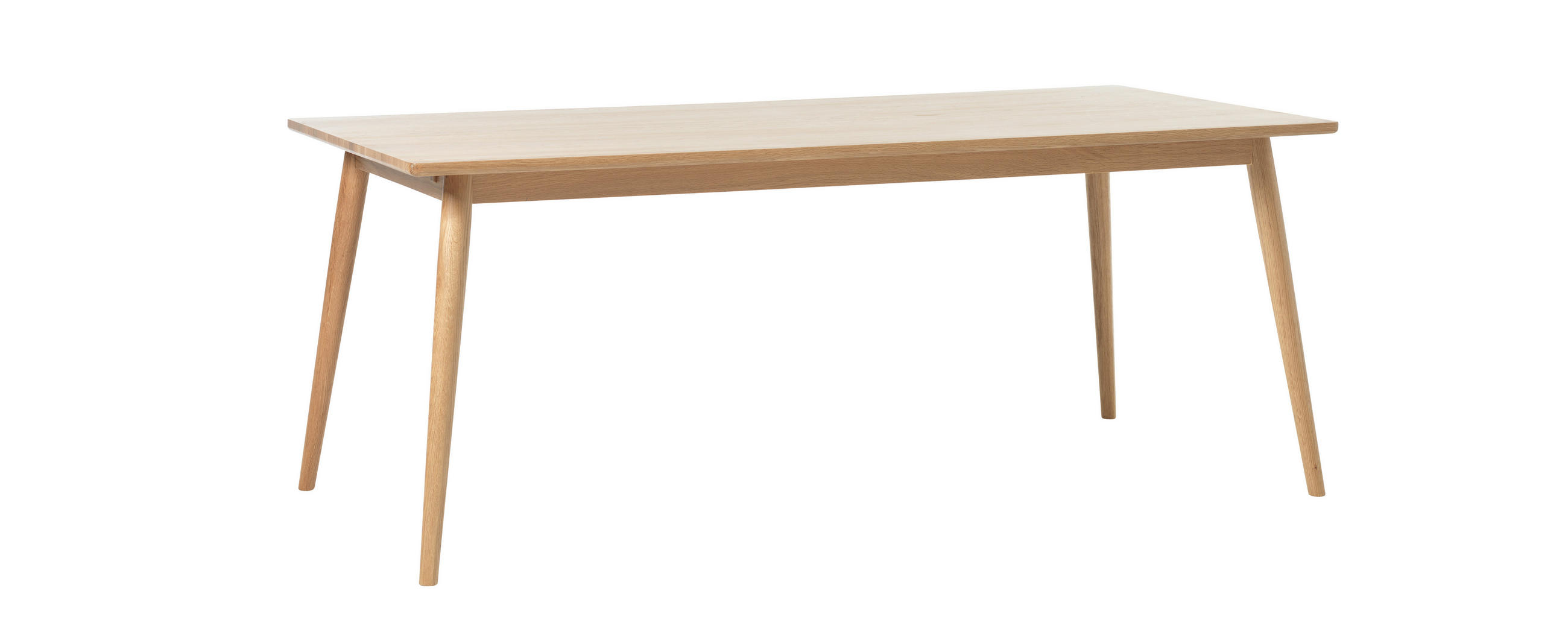 ESSTISCH Eiche furniert, massiv rechteckig Eichefarben  - Eichefarben, Trend, Holz/Holzwerkstoff (190/90/75cm) - Carryhome