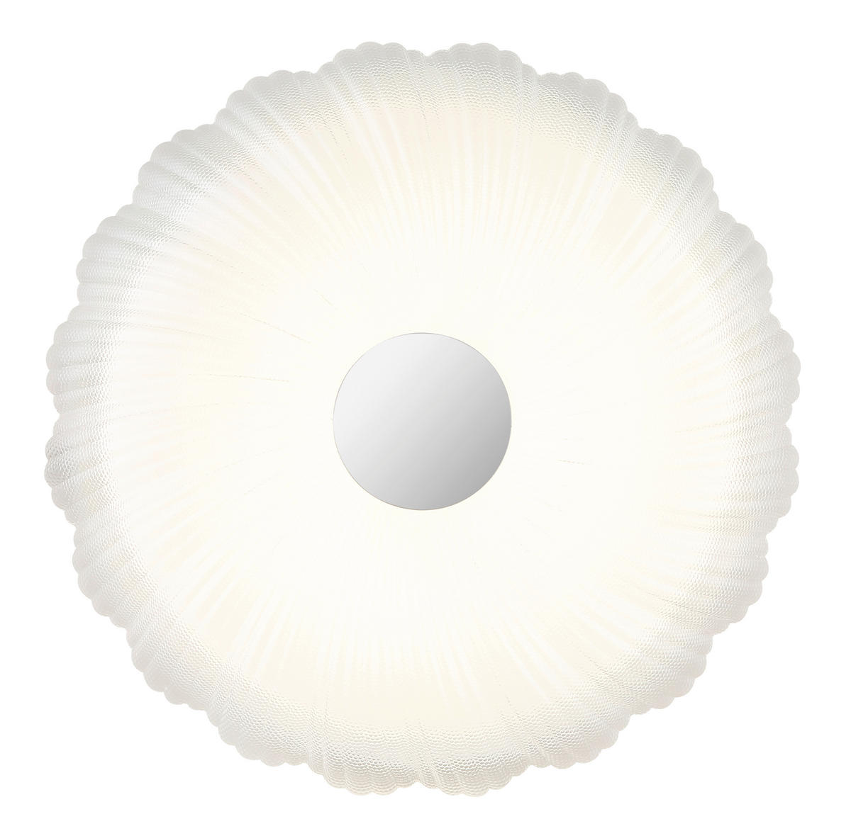 LED-DECKENLEUCHTE 38/7 cm   - Opal/Weiß, KONVENTIONELL, Kunststoff/Metall (38/7cm) - Globo