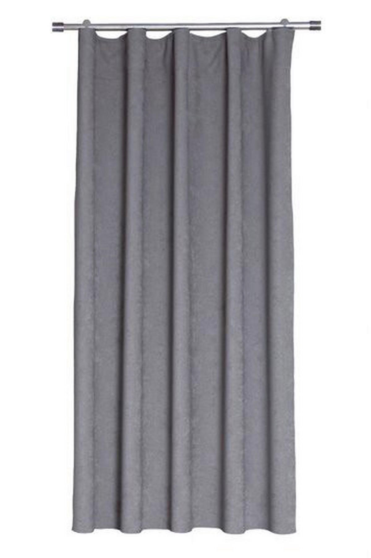 Draperie Confecționată obscuritate  - argintiu, Basics, textil (140/250cm)