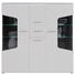 HIGHBOARD 155/150/41 cm - Eichefarben/Alufarben, Design, Glas/Holz (155/150/41cm) - Hom`in HIGHBOARD 155/150/41 cm - Eichefarben/Alufarben, Design, Glas/Holz (155/150/41cm) - Hom`in