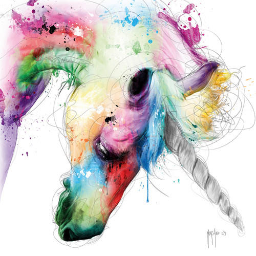 KUNSTDRUCK 14/14 cm  - Weiss/Multicolor, Basics, Papier (14/14cm) - Monee