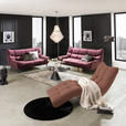 RELAXLIEGE in Cord Rotbraun  - Rotbraun/Schwarz, Design, Textil/Metall (87/93/188cm) - Xora