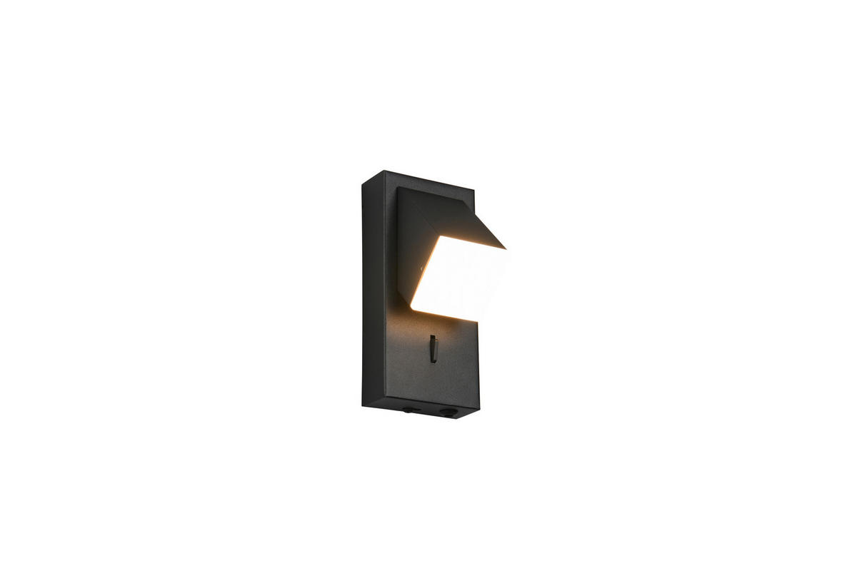 LED-WANDLEUCHTE   - Schwarz, Basics, Metall (15/7/8.5cm)