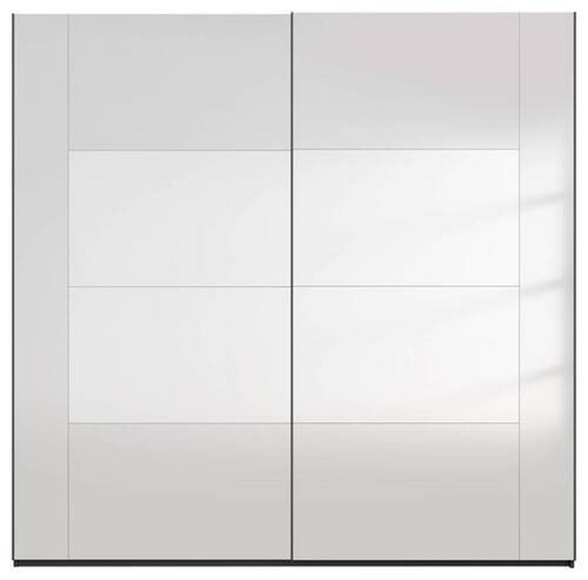 SCHWEBETÜRENSCHRANK in Graphitfarben  - Graphitfarben, Design, Glas/Holzwerkstoff (226/223/68cm) - Xora