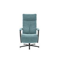 RELAXSESSEL in Textil Türkis  - Türkis/Schwarz, Design, Textil/Metall (76/110/83cm) - Beldomo Speed
