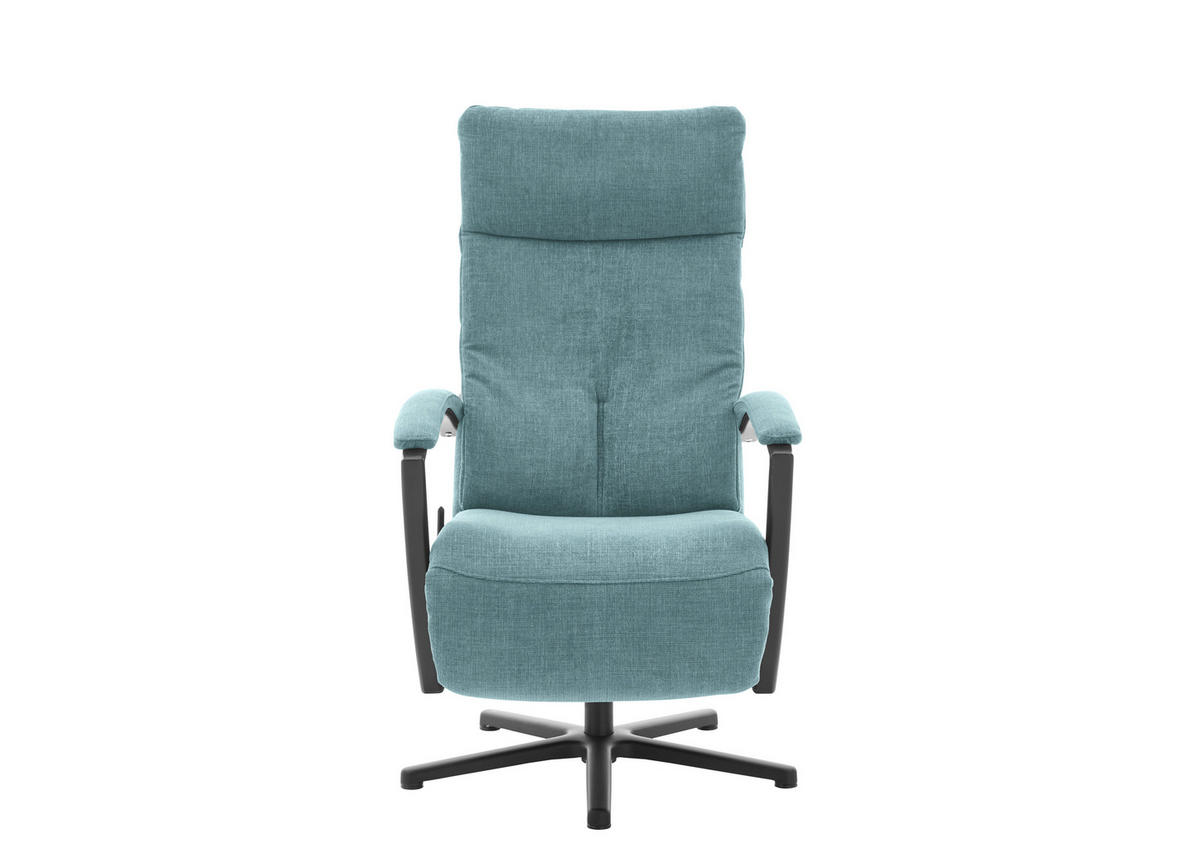 RELAXSESSEL in Textil Türkis  - Türkis/Schwarz, Design, Textil/Metall (76/110/83cm) - Beldomo Speed