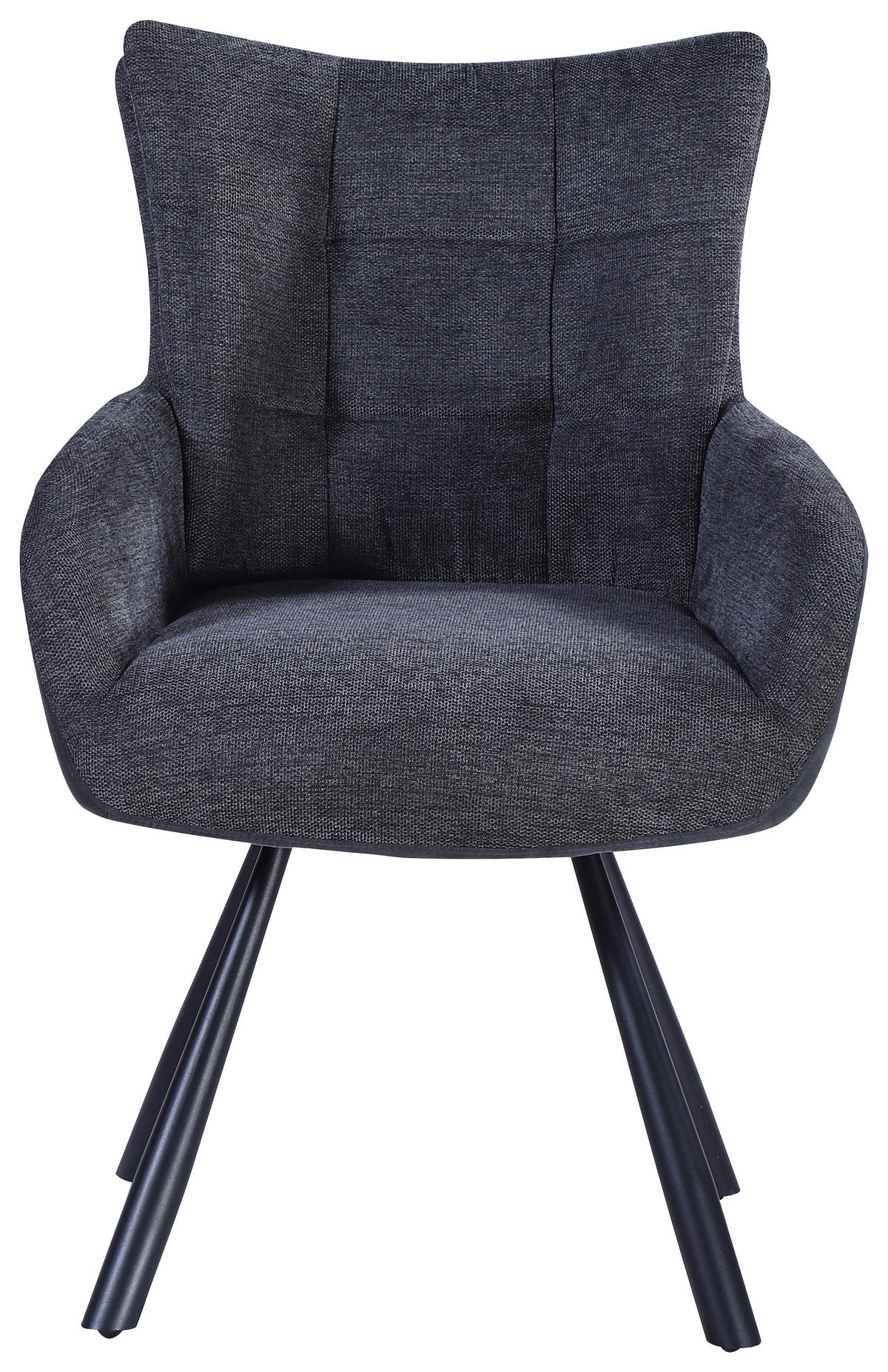 NASLANJAČ, kovina, tekstil siva  - siva, Design, kovina/tekstil (60/90/63cm) - Hom`in