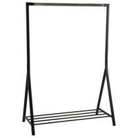 GARDEROBENSTÄNDER in Schwarz 117/165/59 cm   - Schwarz, Basics, Metall (117/165/59cm)