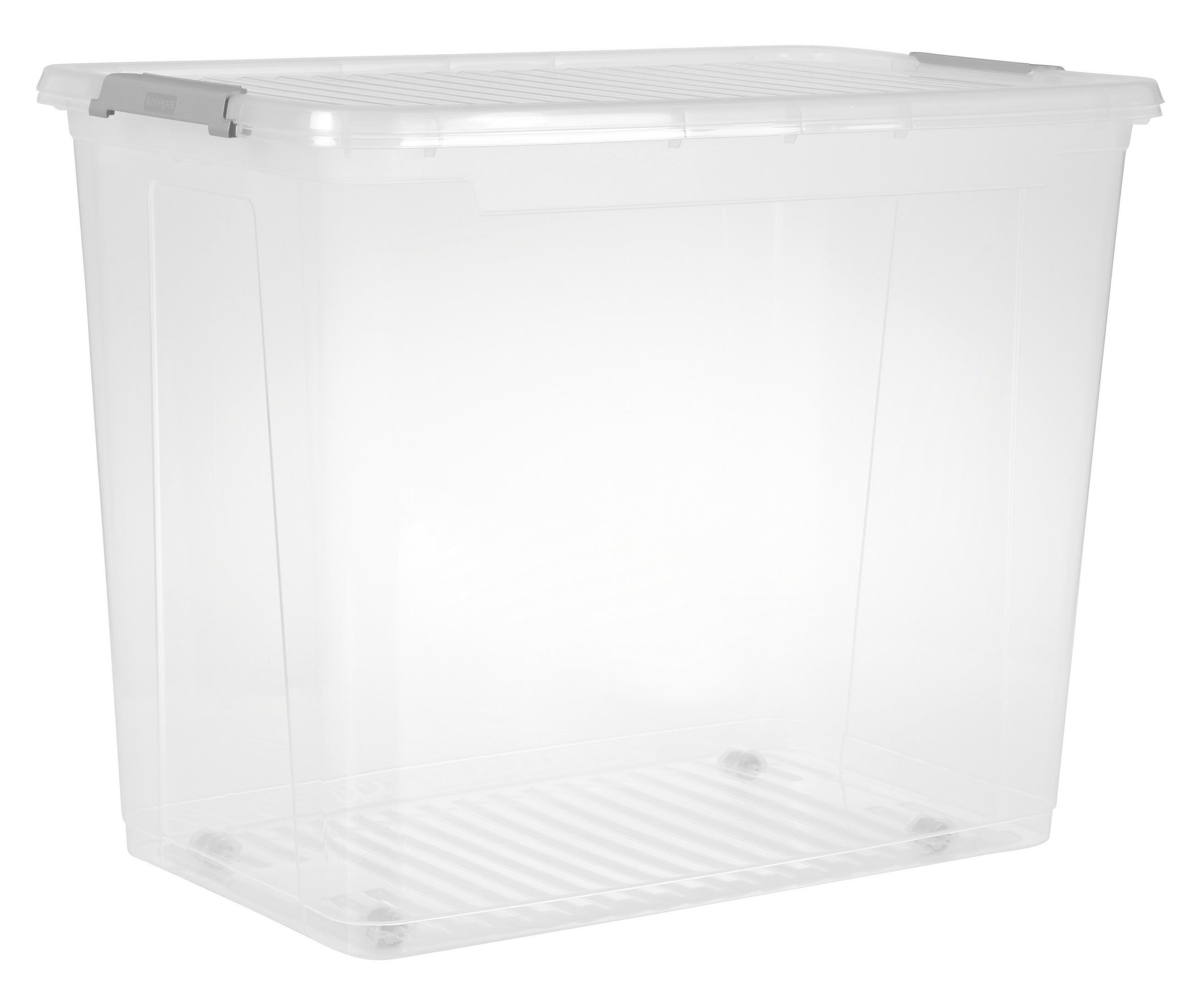 ÚLOŽNÝ BOX, plast - priehľadné, Basics, plast (38/47/59cm)