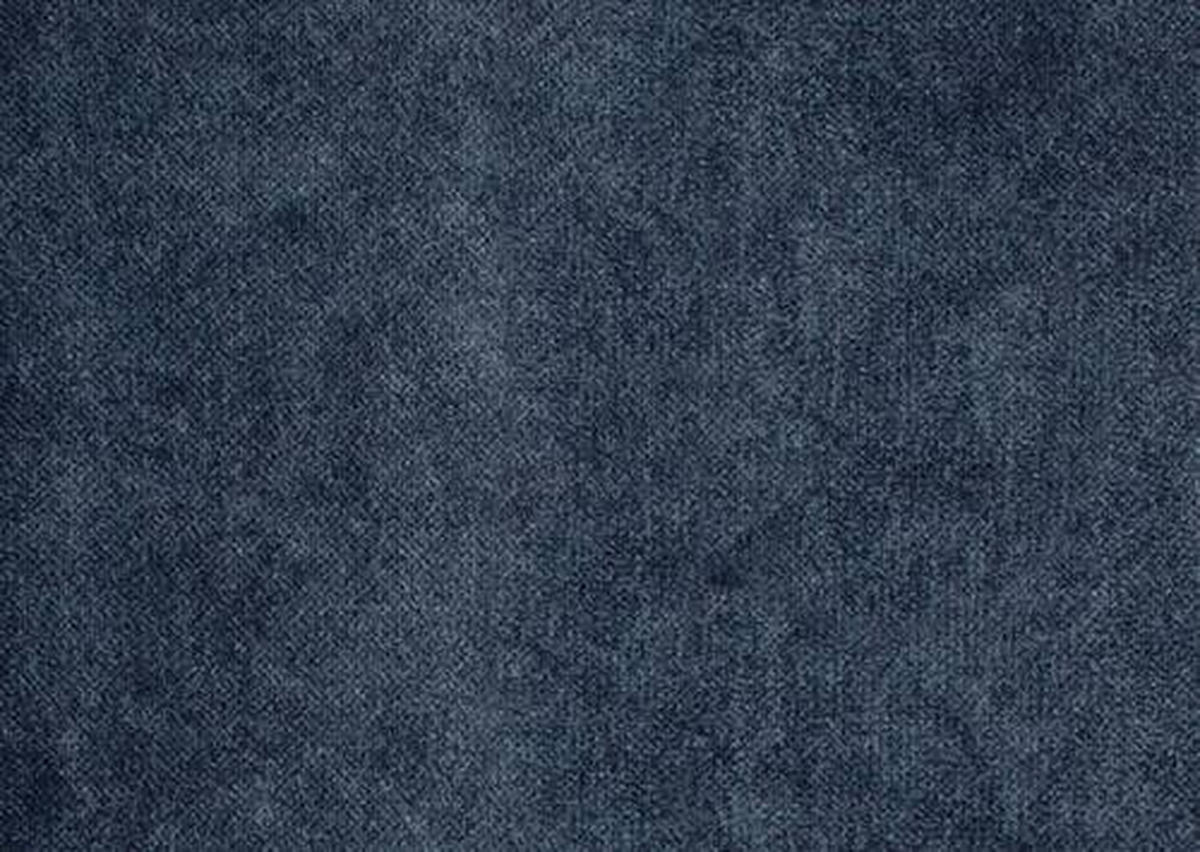 ECKSOFA in Velours Dunkelblau  - Chromfarben/Dunkelblau, Design, Kunststoff/Textil (173/276cm) - Stylife
