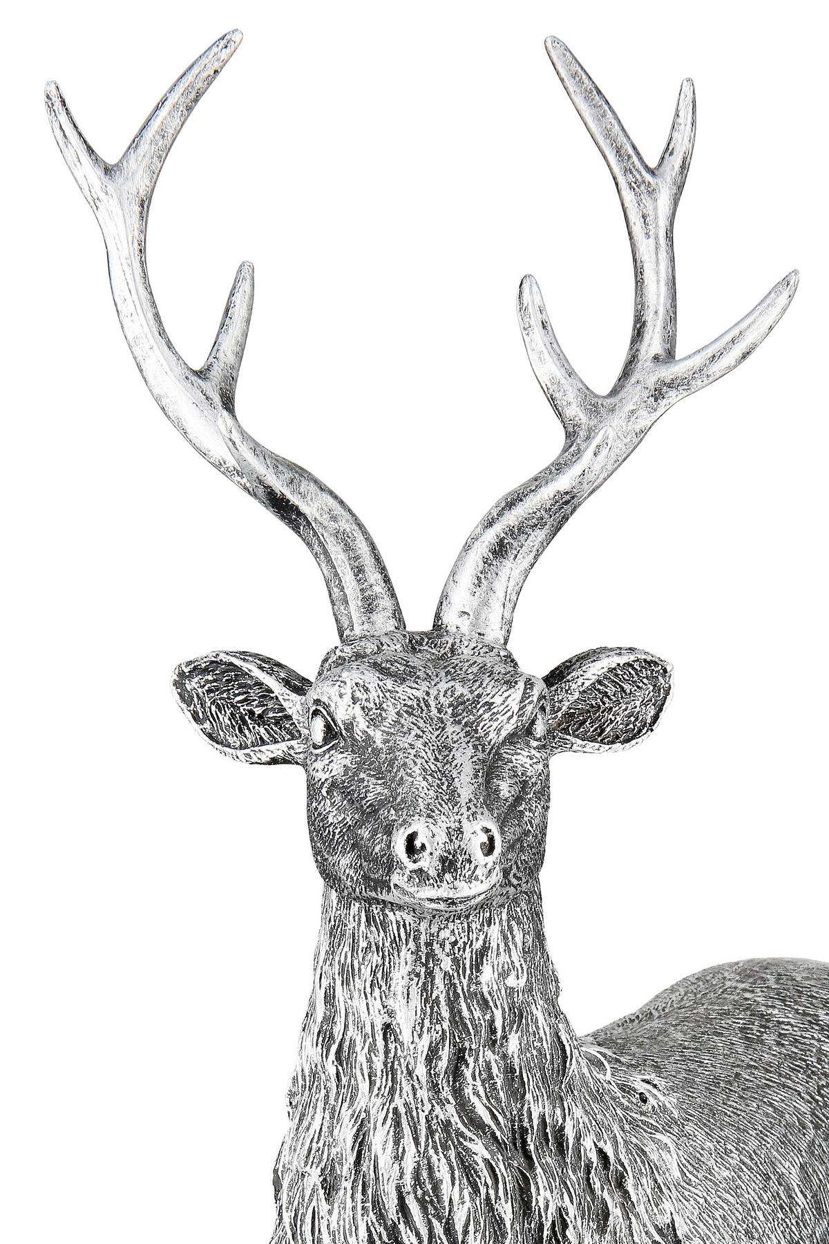 DEKOHIRSCH - Silberfarben, Trend, Kunststoff (18/27,5/7cm) - Ambia Home
