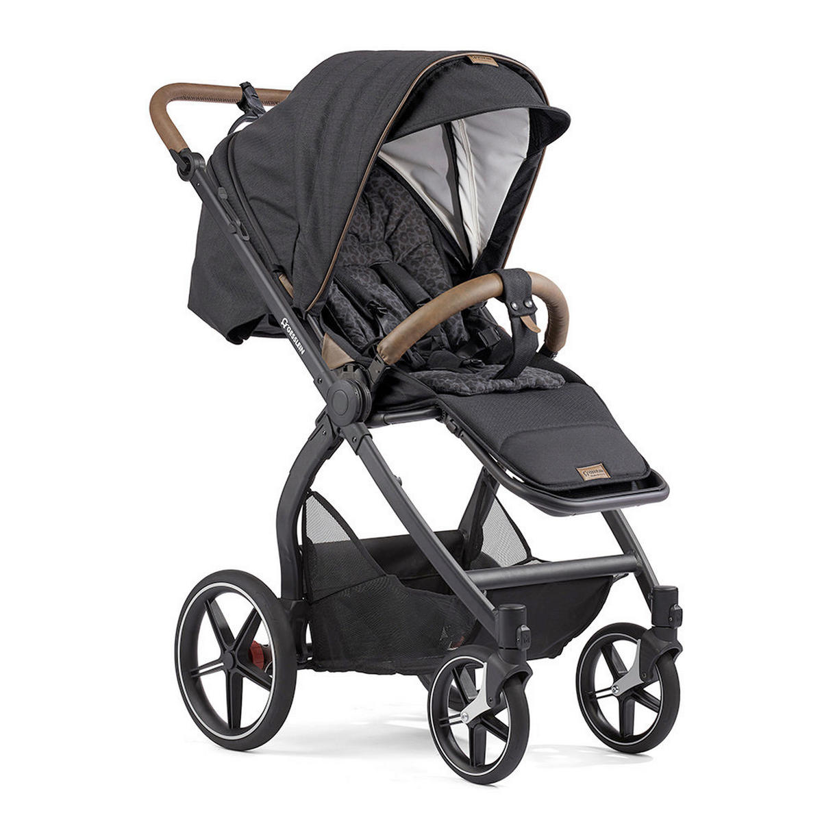 KOMBIKINDERWAGEN FX4 Swing Set mkit Handbremse  - Schwarz, Basics, Textil (100/55/130cm) - Gesslein