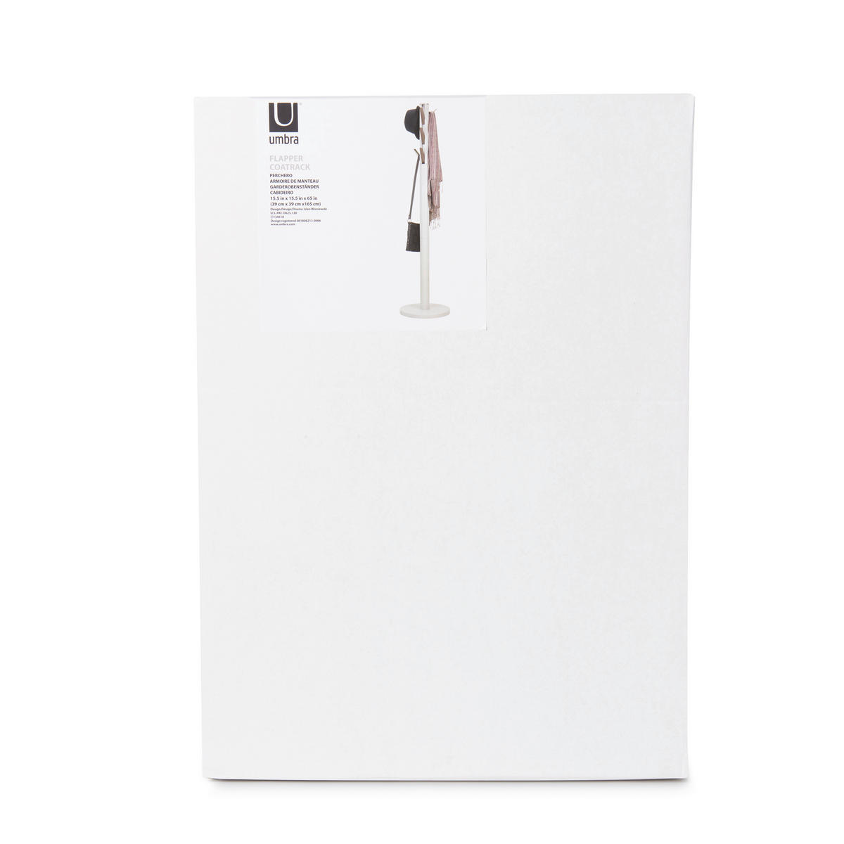 KLÄDSTÄLLNING i vit 40/168/40 cm   - vit, Basics, trä (40/168/40cm) - Umbra