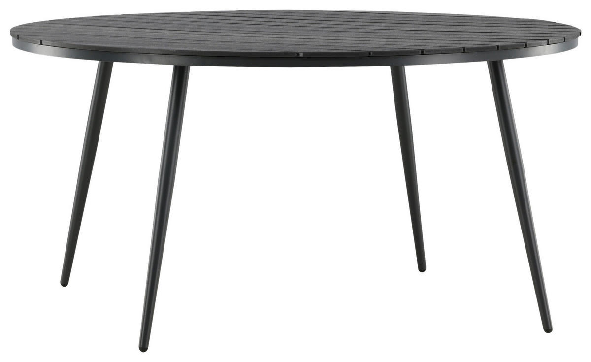 UTEBORD metall, plast rund  - svart, Klassisk, metall/plast (150/150/74cm) - Gardenson