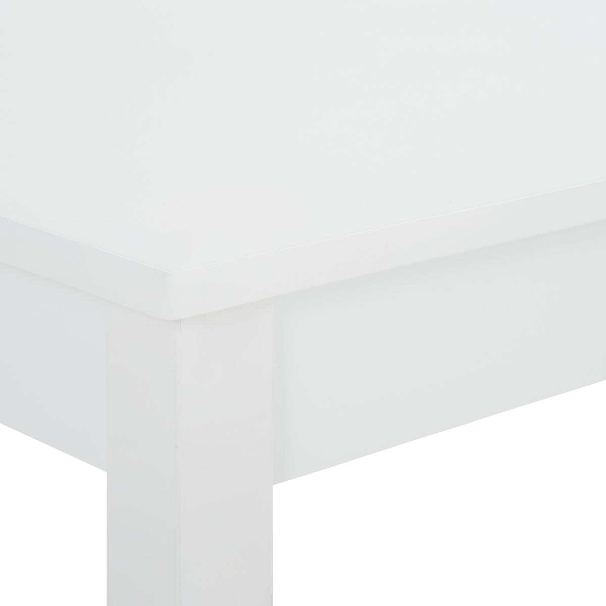 TISCHGRUPPE Weiß  - Weiß, LIFESTYLE, Holz (118/75/74cm) - MID.YOU