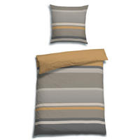 BETTWÄSCHE 2-teilig Flanell 135/200 cm  - Beige, Design, Textil (135/200cm) - Florella