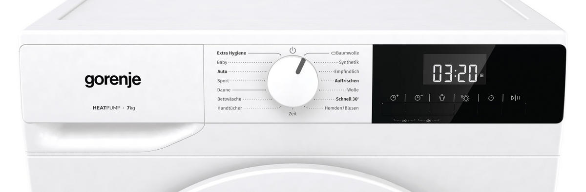 WÄRMEPUMPENTROCKNER DHNE72  - Weiß, MODERN, Glas/Kunststoff (59,5/84,5/58,0cm) - Gorenje
