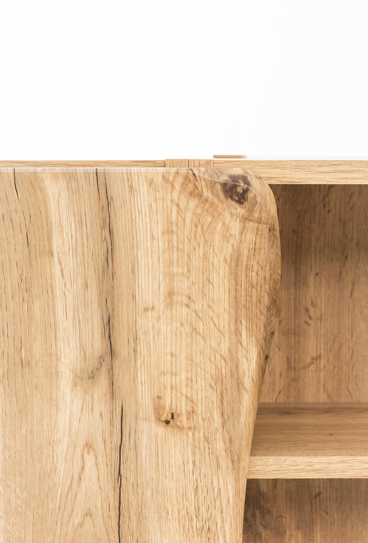 UNTERSCHRANK 60/79/35 cm   - Eiche Wotan/Silberfarben, Natur, Holzwerkstoff/Kunststoff (60/79/35cm) - Xora