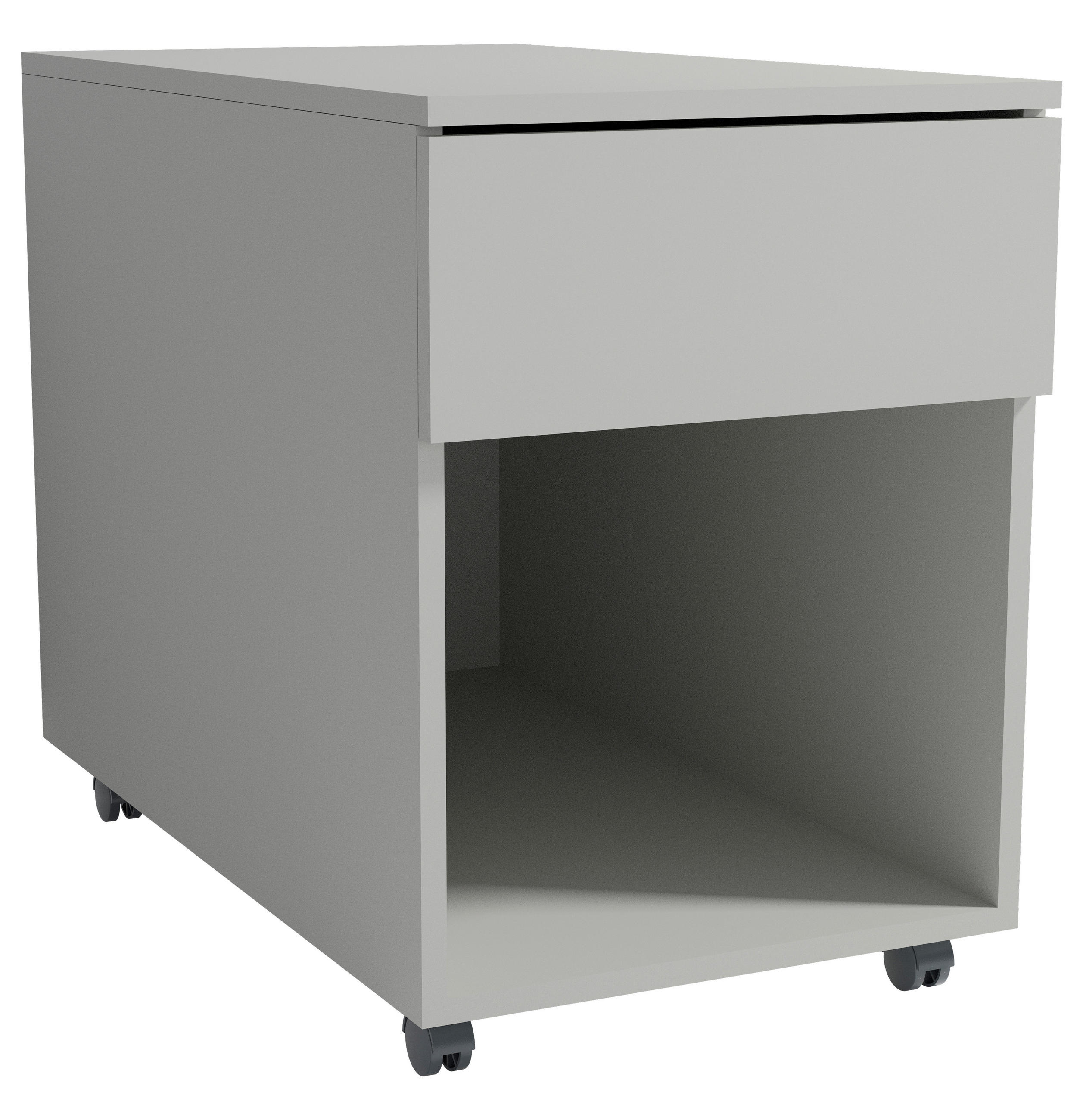 ROLLCONTAINER 39/55/70 cm  - Grau, Design, Holzwerkstoff/Kunststoff (39/55/70cm) - MID.YOU