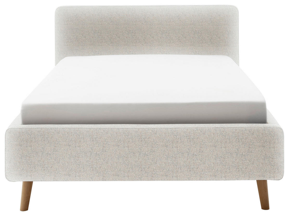 POLSTERBETT Lattenrost, Bettkasten 140/200 cm  in Beige  - Eichefarben/Birkefarben, Design, Holz/Textil (140/200cm) - Xora