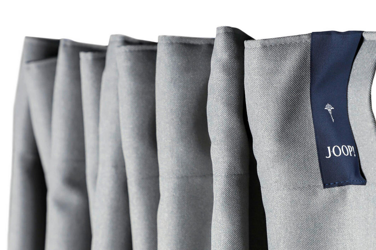 FERTIGVORHANG  blickdicht   130/250 cm  - Anthrazit/Grau, Basics, Textil (130/250cm) - Joop!