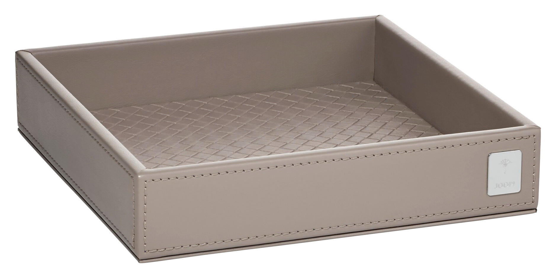 Joop! Tablett Bathline Grau, Beige 17x3.5x17 cm