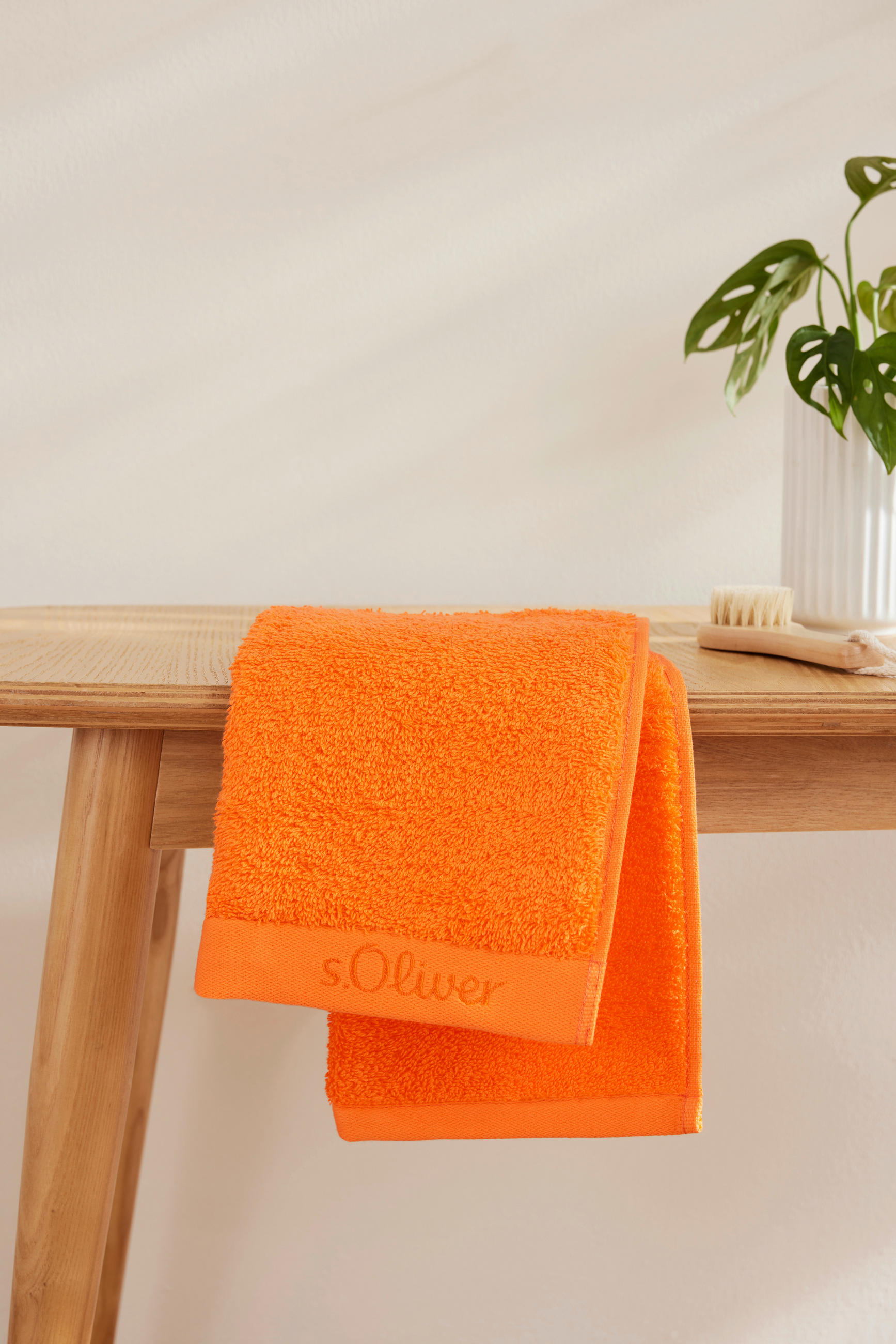 GÄSTETUCH 30/50 cm s.Oliver Orange 2-teilig  - Orange, Trend, Textil (30/50cm) - S. Oliver